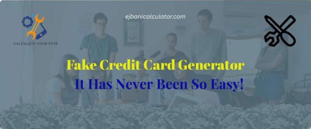 Fake Credit Card Generator